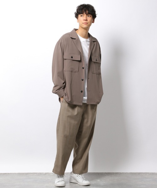 LAKOLE（ラコレ）の「オープンカラーCPOシャツ / 218801（シャツ/ブラウス・メンズ・ブラック/ブラウン系その他/グリーン・LARGE/MEDIUM）」の7枚目の写真