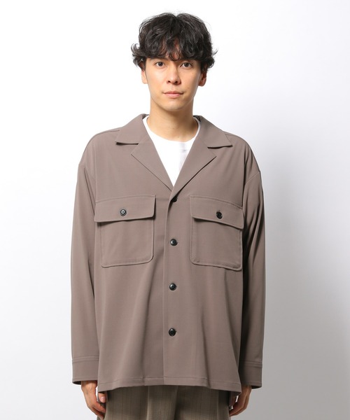 LAKOLE（ラコレ）の「オープンカラーCPOシャツ / 218801（シャツ/ブラウス・メンズ・ブラック/ブラウン系その他/グリーン・LARGE/MEDIUM）」の14枚目の写真