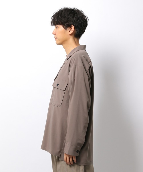 LAKOLE（ラコレ）の「オープンカラーCPOシャツ / 218801（シャツ/ブラウス・メンズ・ブラック/ブラウン系その他/グリーン・LARGE/MEDIUM）」の11枚目の写真