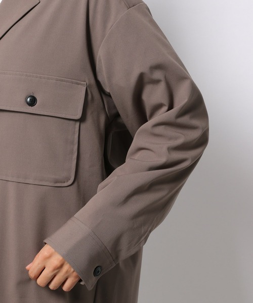 LAKOLE（ラコレ）の「オープンカラーCPOシャツ / 218801（シャツ/ブラウス・メンズ・ブラック/ブラウン系その他/グリーン・LARGE/MEDIUM）」の6枚目の写真