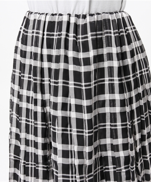 WEGO（ウィゴー）の「WEGO/シフォンチェックプリーツスカート（スカート・レディース・ホワイト/ブラック/ライトピンク・FREE）」の6枚目の写真