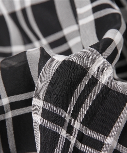 WEGO（ウィゴー）の「WEGO/シフォンチェックプリーツスカート（スカート・レディース・ホワイト/ブラック/ライトピンク・FREE）」の9枚目の写真