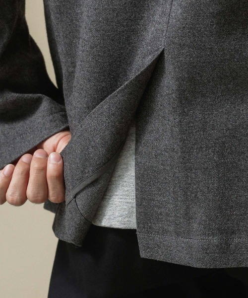 NANO universe（ナノユニバース）の「《WEB限定》ウールライクジャケット（テーラードジャケット・メンズ・チャコール/ネイビー・マルチサイズ）」の3枚目の写真