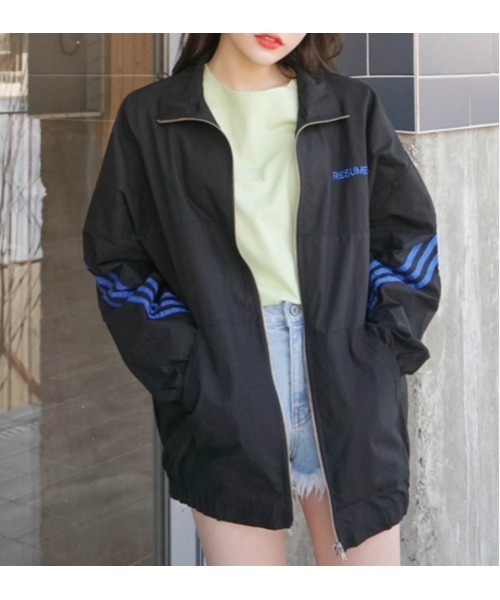 SONA(ソナ)の「SONYUNARA RESUMEジップアップ(ブルゾン・レディース・ブラック/アイボリー・FREE)」の13枚目の写真