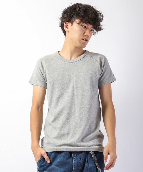 KRIFF MAYER(クリフメイヤー)の「ヘビーリップル半袖クルー(Tシャツ/カットソー・メンズ・レッド/ネイビー/グレー/ブラック/オフホワイト・L/M/S/XL)」の4枚目の写真