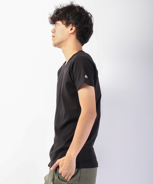 KRIFF MAYER(クリフメイヤー)の「ヘビーリップル半袖クルー(Tシャツ/カットソー・メンズ・レッド/ネイビー/グレー/ブラック/オフホワイト・L/M/S/XL)」の18枚目の写真