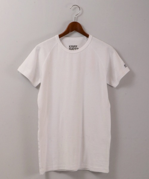KRIFF MAYER(クリフメイヤー)の「ヘビーリップル半袖クルー(Tシャツ/カットソー・メンズ・レッド/ネイビー/グレー/ブラック/オフホワイト・L/M/S/XL)」の6枚目の写真