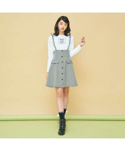 algy（アルジー）の「ファー付きラメフリルクルーソックス（ソックス/靴下・キッズ・オフホワイト/ブラック/グレー・21/24）」の5枚目の写真