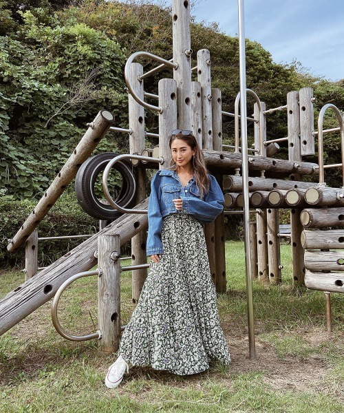 esutoreja(エストレジャ)の「パワショルショートデニムジャケット(デニムジャケット・レディース・ブルー/ライトブルー・FREE)」の6枚目の写真