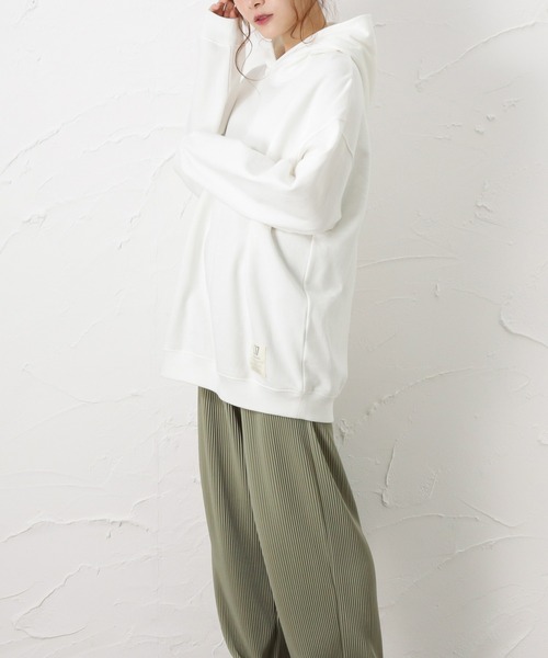 EDWIN（エドウィン）の「C17 シーセブンティーン スウェット プルオーバーパーカー（パーカー・レディース・ホワイト・フリー）」の12枚目の写真