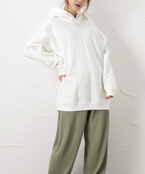 EDWIN（エドウィン）の「C17 シーセブンティーン スウェット プルオーバーパーカー（パーカー・レディース・ホワイト・フリー）」の14枚目の写真