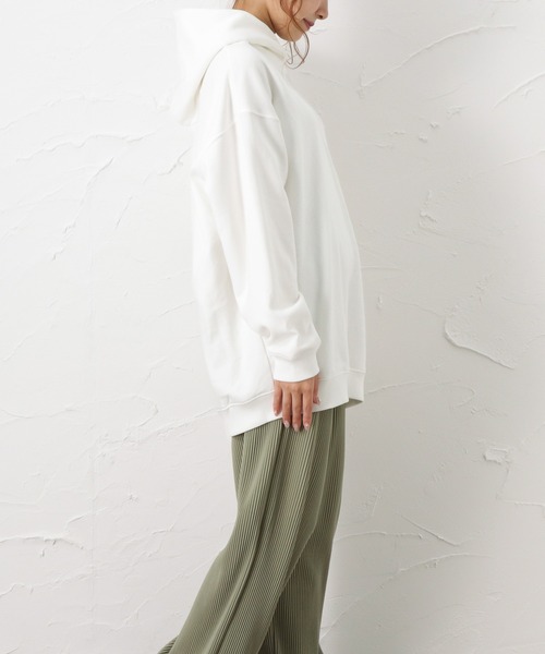 EDWIN（エドウィン）の「C17 シーセブンティーン スウェット プルオーバーパーカー（パーカー・レディース・ホワイト・フリー）」の8枚目の写真