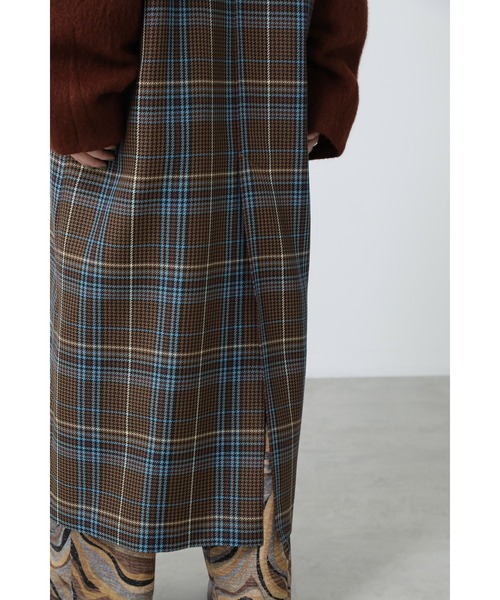 CREOLME（クレオルム）の「(CREOLME)異素材コンビネーションコート（その他アウター・レディース・ネイビー/ブラウン・SMALL/MEDIUM）」の9枚目の写真