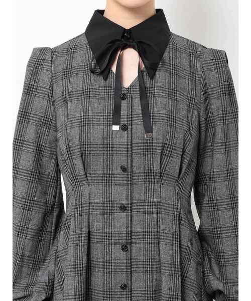 EATME（イートミー）の「シャツカラーデコルテワンピース（ワンピース・レディース・ブラック/ピンク/その他1・SMALL/MEDIUM）」の17枚目の写真