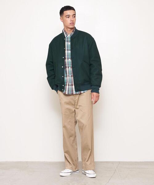 UNITED ARROWS & SONS(ユナイテッドアローズアンドサンズ)の「<UNITED ARROWS & SONS> FLN VARSITY JACKET/スタッフジャンパー(スタジャン・メンズ・ベージュ/ケリー・S/M/L)」の7枚目の写真