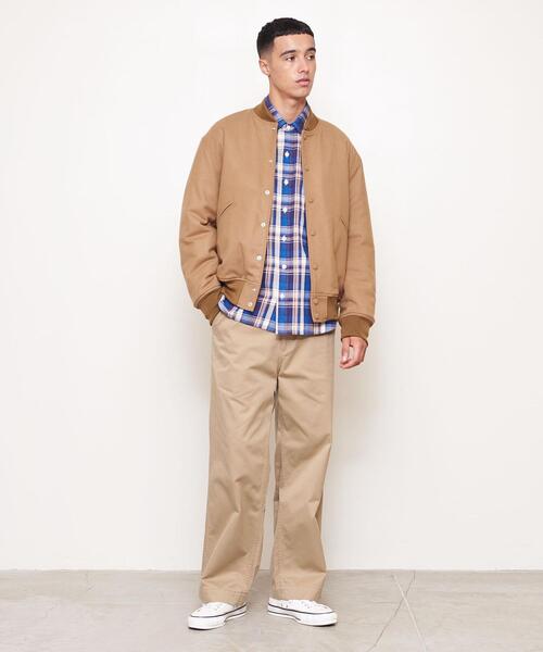 UNITED ARROWS & SONS(ユナイテッドアローズアンドサンズ)の「<UNITED ARROWS & SONS> FLN VARSITY JACKET/スタッフジャンパー(スタジャン・メンズ・ベージュ/ケリー・S/M/L)」の10枚目の写真
