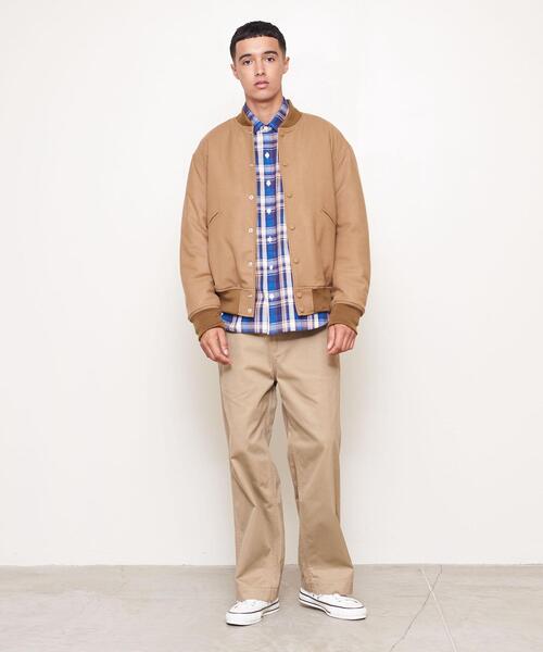 UNITED ARROWS & SONS(ユナイテッドアローズアンドサンズ)の「<UNITED ARROWS & SONS> FLN VARSITY JACKET/スタッフジャンパー(スタジャン・メンズ・ベージュ/ケリー・S/M/L)」の11枚目の写真