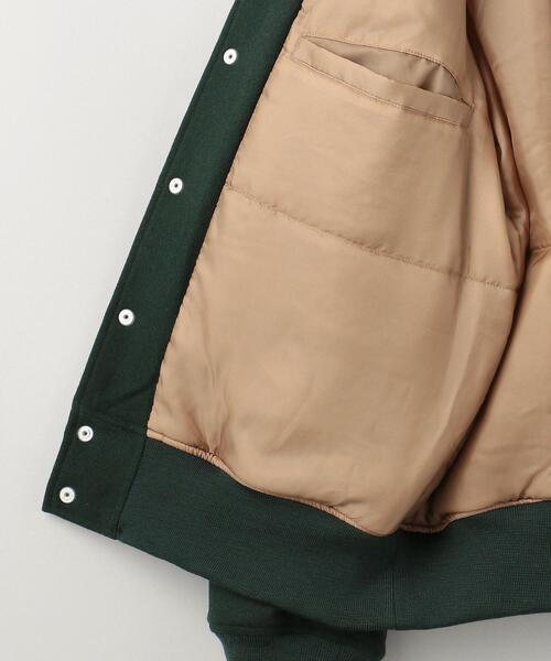 UNITED ARROWS & SONS(ユナイテッドアローズアンドサンズ)の「<UNITED ARROWS & SONS> FLN VARSITY JACKET/スタッフジャンパー(スタジャン・メンズ・ベージュ/ケリー・S/M/L)」の14枚目の写真
