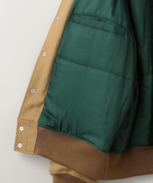 UNITED ARROWS & SONS(ユナイテッドアローズアンドサンズ)の「<UNITED ARROWS & SONS> FLN VARSITY JACKET/スタッフジャンパー(スタジャン・メンズ・ベージュ/ケリー・S/M/L)」の21枚目の写真