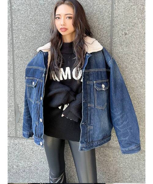 GYDA  ⭐︎AMOR  BRAVO サガラニットトップス⭐︎   値下げ不可 ジェイダ GYDA AMOR BRAVOサガラニットTOPS（ブラック） -ファッション