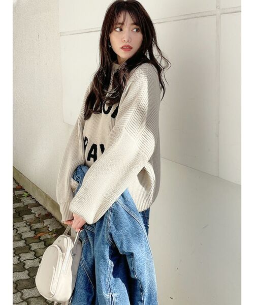 GYDA - GYDA  ⭐︎AMOR  BRAVO サガラニットトップス⭐︎   値下げ不可 ジェイダ GYDA AMOR BRAVOサガラニットTOPS（ブラック