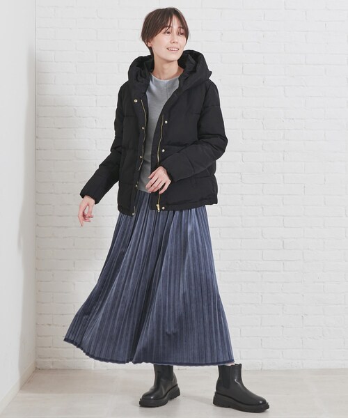 DRESKIP(ドレスキップ)の「◆SORONA中綿ショ-トジャケット(その他アウター・レディース・ブラック/キャメル/ライトベージュ・02/03/04)」の4枚目の写真