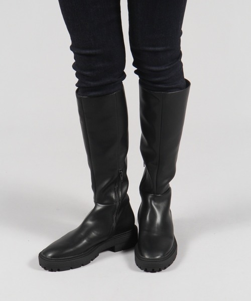 GLOBAL WORK（グローバルワーク）の「ハッスイロングブーツ/235167（ブーツ・レディース・ブラック・MEDIUM/LARGE）」の8枚目の写真