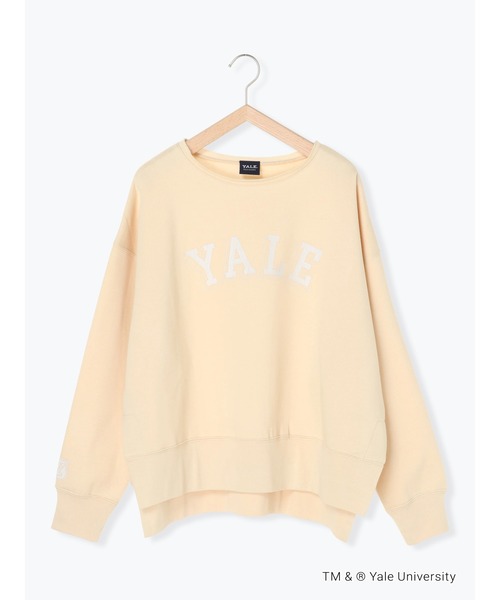 Samansa Mos2(サマンサ モスモス)の「【YALE UNIV.】裏起毛ラフカットスウェットトレーナー(Tシャツ/カットソー・レディース・イエロー/キナリ/ブルー・フリ-)」の11枚目の写真
