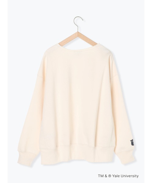 Samansa Mos2(サマンサ モスモス)の「【YALE UNIV.】裏起毛ラフカットスウェットトレーナー(Tシャツ/カットソー・レディース・イエロー/キナリ/ブルー・フリ-)」の12枚目の写真