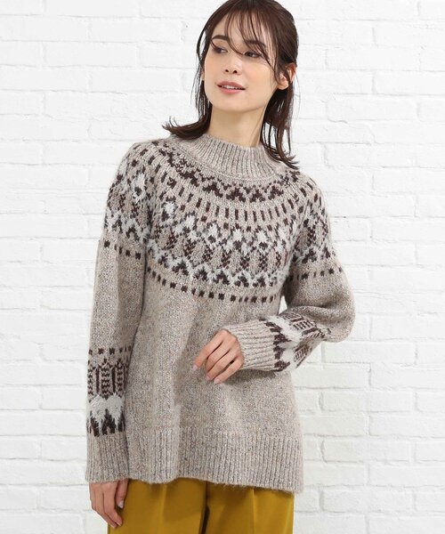 SHOO・LA・RUE（シューラルー）の「◆求心柄ニット（ニット/セーター・レディース・グレー系その他/キャメル/ベージュ系その他6・00）」の14枚目の写真