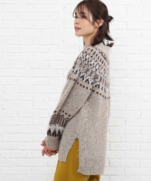 SHOO・LA・RUE（シューラルー）の「◆求心柄ニット（ニット/セーター・レディース・グレー系その他/キャメル/ベージュ系その他6・00）」の17枚目の写真