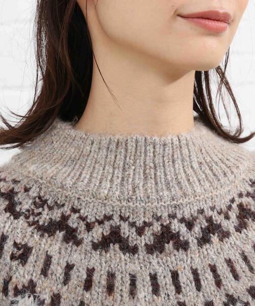 SHOO・LA・RUE（シューラルー）の「◆求心柄ニット（ニット/セーター・レディース・グレー系その他/キャメル/ベージュ系その他6・00）」の4枚目の写真