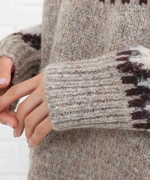 SHOO・LA・RUE（シューラルー）の「◆求心柄ニット（ニット/セーター・レディース・グレー系その他/キャメル/ベージュ系その他6・00）」の7枚目の写真