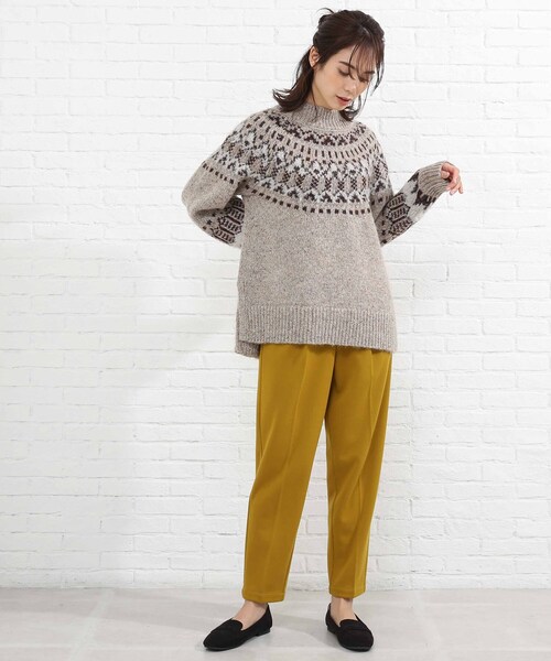 SHOO・LA・RUE（シューラルー）の「◆求心柄ニット（ニット/セーター・レディース・グレー系その他/キャメル/ベージュ系その他6・00）」の21枚目の写真