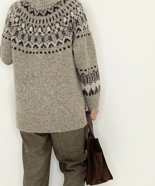 SHOO・LA・RUE（シューラルー）の「◆求心柄ニット（ニット/セーター・レディース・グレー系その他/キャメル/ベージュ系その他6・00）」の13枚目の写真