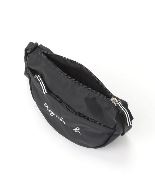 agnes b.（アニエスベー）の「GL11 E POCHETTE ロゴポシェット（ショルダーバッグ・キッズ・ブラック・UNI）」の3枚目の写真