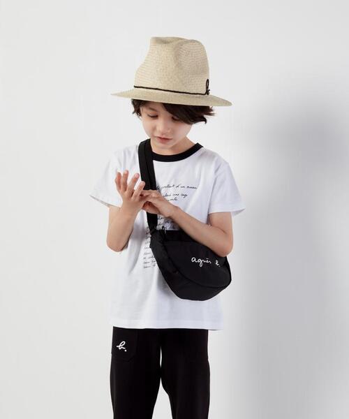 agnes b.（アニエスベー）の「GL11 E POCHETTE ロゴポシェット（ショルダーバッグ・キッズ・ブラック・UNI）」の14枚目の写真