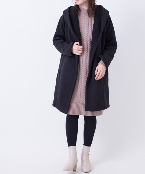 DRESKIP(ドレスキップ)の「◆【2点セット】裏ボアコート&ニットワンピースセット(その他アウター・レディース・ブラック/グレー・02/03)」の22枚目の写真
