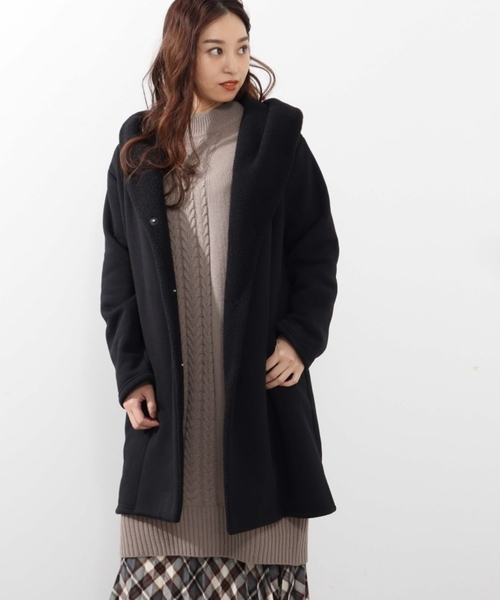 DRESKIP(ドレスキップ)の「◆【2点セット】裏ボアコート&ニットワンピースセット(その他アウター・レディース・ブラック/グレー・02/03)」の15枚目の写真