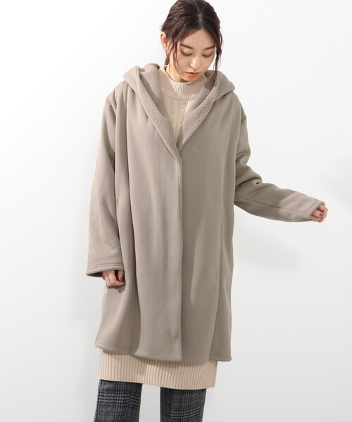 DRESKIP(ドレスキップ)の「◆【2点セット】裏ボアコート&ニットワンピースセット(その他アウター・レディース・ブラック/グレー・02/03)」の10枚目の写真