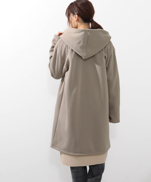 DRESKIP(ドレスキップ)の「◆【2点セット】裏ボアコート&ニットワンピースセット(その他アウター・レディース・ブラック/グレー・02/03)」の7枚目の写真