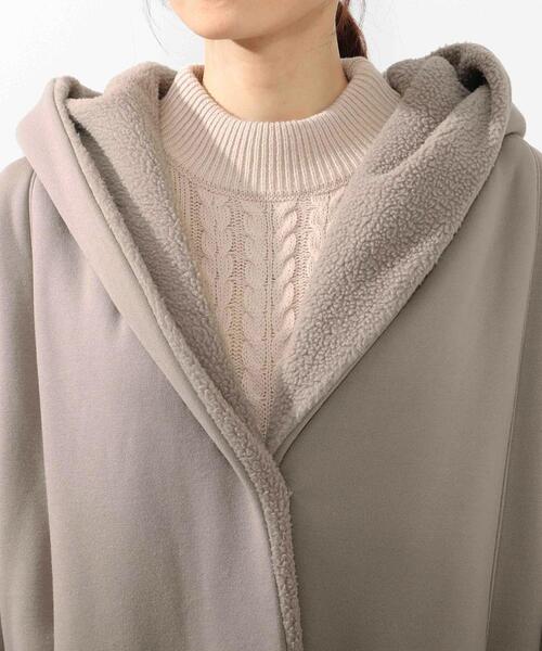 DRESKIP(ドレスキップ)の「◆【2点セット】裏ボアコート&ニットワンピースセット(その他アウター・レディース・ブラック/グレー・02/03)」の6枚目の写真
