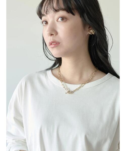 earth music&ecology（アースミュージックアンドエコロジー）の「ラウンドヘムカットチュニック（Tシャツ/カットソー・レディース・オフホワイト・FREE）」の12枚目の写真