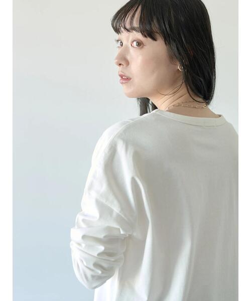 earth music&ecology（アースミュージックアンドエコロジー）の「ラウンドヘムカットチュニック（Tシャツ/カットソー・レディース・オフホワイト・FREE）」の13枚目の写真