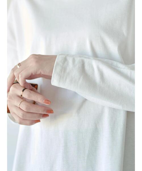 earth music&ecology（アースミュージックアンドエコロジー）の「ラウンドヘムカットチュニック（Tシャツ/カットソー・レディース・オフホワイト・FREE）」の14枚目の写真
