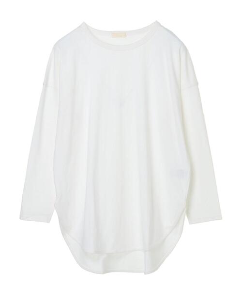 earth music&ecology（アースミュージックアンドエコロジー）の「ラウンドヘムカットチュニック（Tシャツ/カットソー・レディース・オフホワイト・FREE）」の16枚目の写真