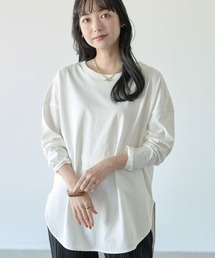 earth music&ecology | ラウンドヘムカットチュニック(Tシャツ/カットソー)