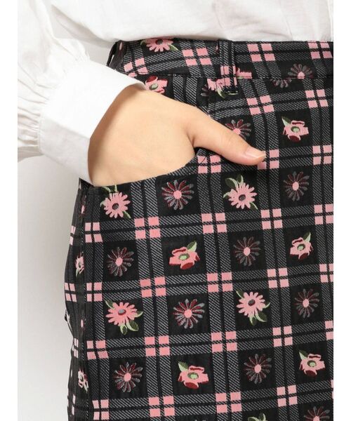 merry jenny（メリージェニー）の「check×flowerジャガードロングスカート（スカート・レディース・ピンク/ライトブルー・FREE）」の12枚目の写真