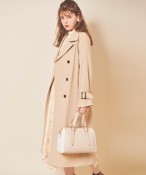 31 Sons de mode（トランテアン　ソン　ドゥ　モード）の「配色ボストンバッグ（ボストンバッグ・レディース・ベージュ/ピンク・FREE）」の17枚目の写真