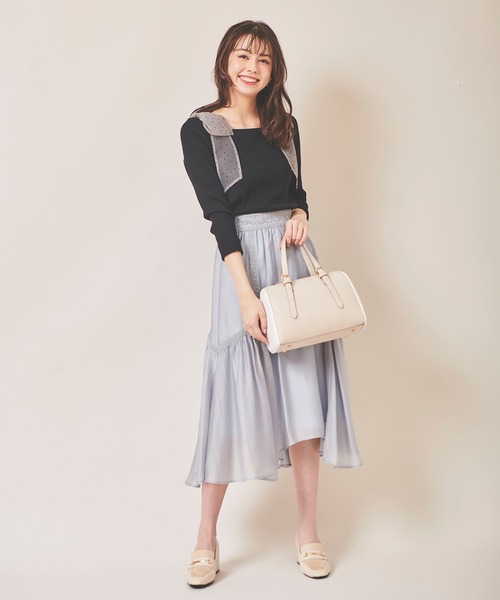 31 Sons de mode（トランテアン　ソン　ドゥ　モード）の「配色ボストンバッグ（ボストンバッグ・レディース・ベージュ/ピンク・FREE）」の3枚目の写真